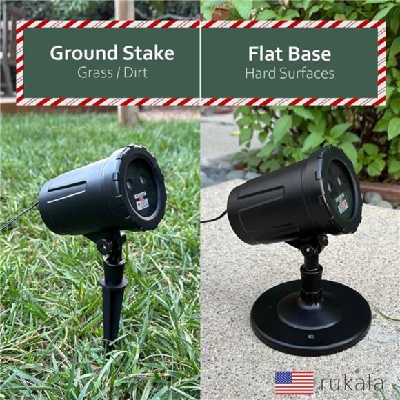 Christmas Projector Laser Lights Outdoor Outlet Timer and Remote Included - Picture 4 of 7